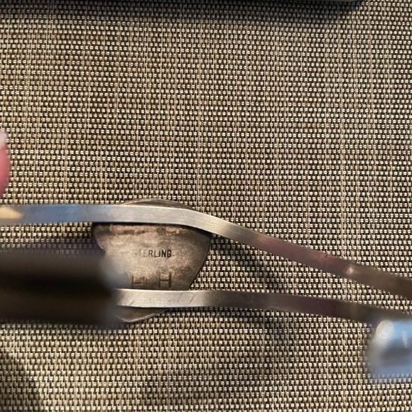 Native American Helen Harrison Turquoise Sterling Cuff Bracelet over 14g - Picture 6 of 11